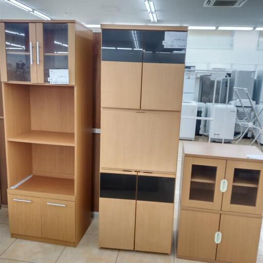 ★ジモティ割あり★  レンジ台 ブラウン H176.5×D43×W60 クリーニング済み OJ4787