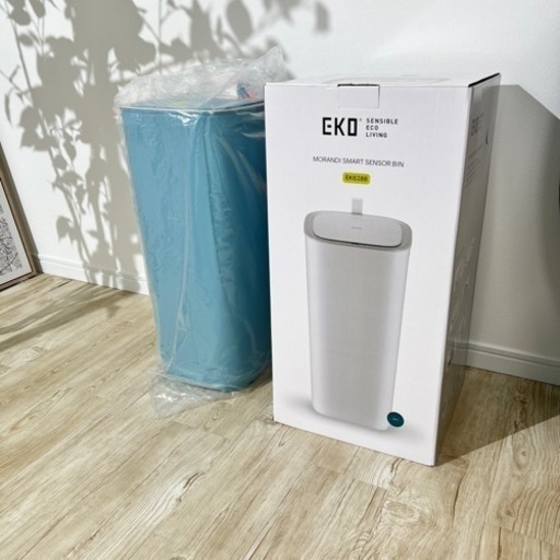 【商談中】【未使用】EKO モランディ プラスチック センサービン30L ブルー EK6288-30L MORANDI SMART SENSOR BIN