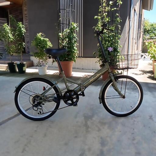 未登録・ピカピカ折りたたみ式自転車(配達可能)