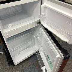 【稼動品】IRIS OHYAMA アイリスオーヤマ ノンフロン冷凍冷蔵庫 PRC-B092D-M 87L 家庭用家電 2024年製 ブラック ウッド 2ドア