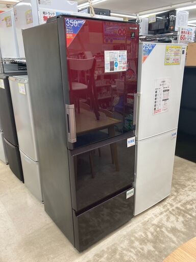 プラズマクラスター 自動製氷2021年製SHARP シャープ 350L どっちもドア冷蔵庫SJ-PD28E2588