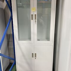 ③【展示品】未使用 多収納書庫 書類保管庫 スチール書庫 5段 両開き