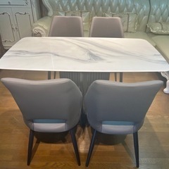 家具  ダイニングセット　大理石