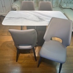 家具  ダイニングセット　大理石