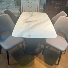 家具  ダイニングセット　大理石