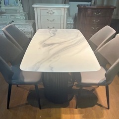 家具  ダイニングセット　大理石
