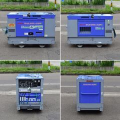 ≪yt1479ジ≫ Denyo/デンヨー DLW-200×2LSE 防音型エンジン溶接・発電機