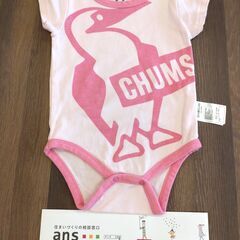 【中古】80㎝　CHUMS　半袖ロンパース