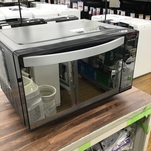 #G-6【ご来店頂ける方限定】アイリスオーヤマのミラートップフラット電子レンジです