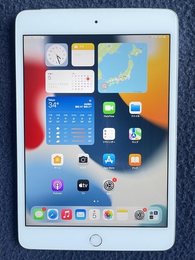 ipad mini 4 Ａ1550 silver wi-fi+cell １６GB　SIMフリー バッテリー８５%