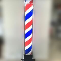 【札幌市内配送可】関西サイン サインポール 206cm 看板 床屋 美容室 理容店 理美容 中古・動作品