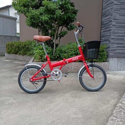 未登録・非売品のコカ・コーラ折りたたみ式自転車(配達可能)