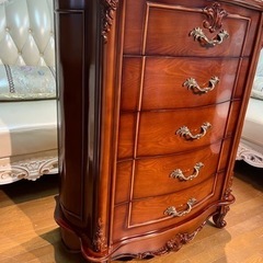 アンティーク木製チェスト5段引き出し 東谷 チェスト 木製 おしゃれ 5段 タンス 引き出し 高さ92 完成品 幅41