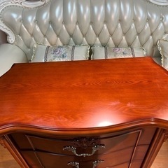 アンティーク チェスト 五段五つ引き 飾り棚 洋タンス 姫系 木製 収納