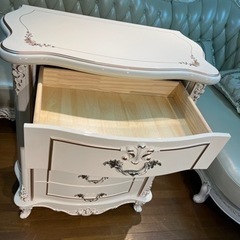 アンティーク チェスト 五段五つ引き 飾り棚 洋タンス 姫系 木製 収納