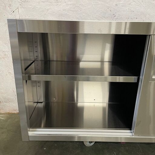 ステンレス 吊り戸棚 食器棚 業務用 W120×D35×H60cm N0195