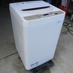 シャープ ４．５kg 全自動洗濯機  ES-GE45R２０１６年 美品