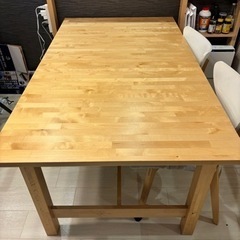 IKEA イケア ダイニングテーブル美品 北欧風 【引き取り限定】値引きしました IKEA イケア ダイニングテーブル 美品 北欧風 【引き取り限定