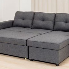 ３人掛けソファ　収納付き、ソファベッドタイプ