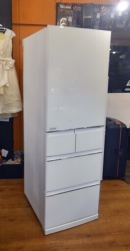 ●近郊配送可(#^.^#)●三菱　455L　MR-B46C　フレンチドア　冷蔵庫　中古品●相模原　横浜　神奈川●大型