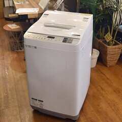 ●近郊配送可(#^.^#)●乾燥機付き　シャープ　ES-TX5D　洗濯乾燥機　5.5ｋｇ　中古品●相模原　横浜　神奈川●SHARP