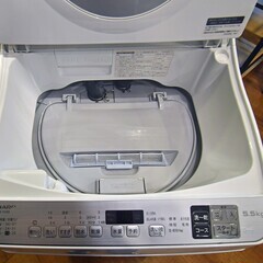 ●近郊配送可(#^.^#)●乾燥機付き　シャープ　ES-TX5D　洗濯乾燥機　5.5ｋｇ　中古品●相模原　横浜　神奈川●SHARP