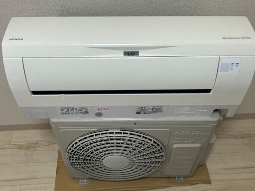 6631＜専門店の工事セット＞　２０１８年　日立　上位機種　６畳用エアコン