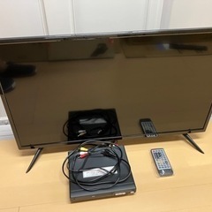 32インチ液晶テレビ21年製＋DVDプレイヤーセット