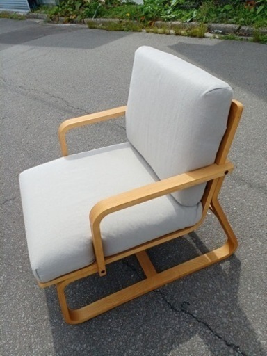 アース万代店　家具 ソファ 1人用ソファ　オットマン付き