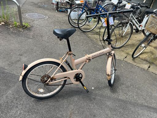 リサイクルショップどりーむ天保山店】○520○ 折り畳み自転車 CARIBOU