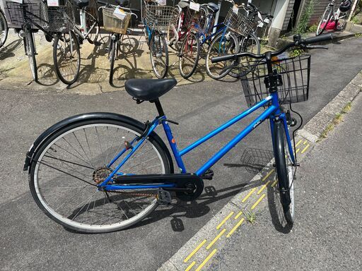リサイクルショップどりーむ天保山店　No1412　自転車　子供自転車　青色　ベル付き　ライト付き リサイクルショップどりーむ天保山店 No1412 自転車 子供自転車 青色