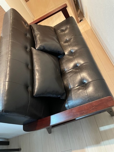 オーサムストアフェイクレザーフレームソファ