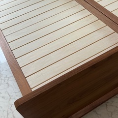 【無印良品】木製ベッドフレーム、ヘッドボード各×1（ウォールナット）