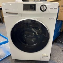 【中古品】AQUA アクア AQW-FV800E ドラム式電気洗濯機 家庭用家電 ホワイト
