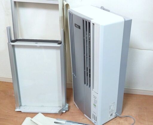 OU01◇コロナ◇ウインドエアコン CW-A1821E9 21年 テラス窓用枠付き 窓