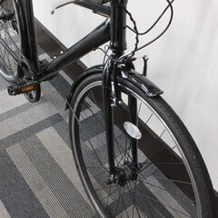 美品　クロスバイク　SHIMANO製6段変速　ブラック　28インチ　700×32C　自転車