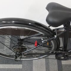 美品　クロスバイク　SHIMANO製6段変速　ブラック　28インチ　700×32C　自転車