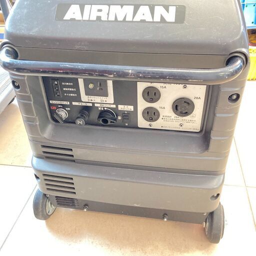 【中古】【動作OK】【店頭引取限定】AIRMAN インバータ発電機 HP2800SV 2.8KVA セル付 66,000円（税込）