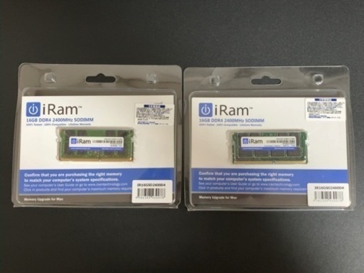 iRam メモリ 16GB ２枚セット 計32GB