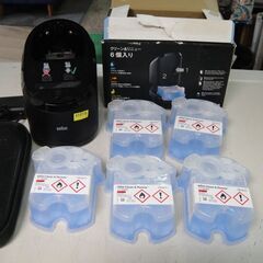 【⑫】ブラウン　シリーズ9　Type：5793　洗浄機・洗浄液カートリッジ✕５個付き（電源ボタン難あり）