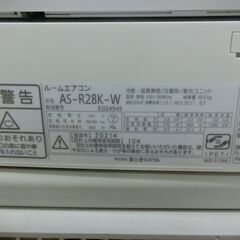 ID 193826 エアコン2.8K 富士通 2021年 10～12畳 冷暖 AS-R28K-W