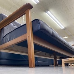 愛品館 江戸川店 ソファ】不二貿易株式会社 ウッドフレーム3Pソファ ID: