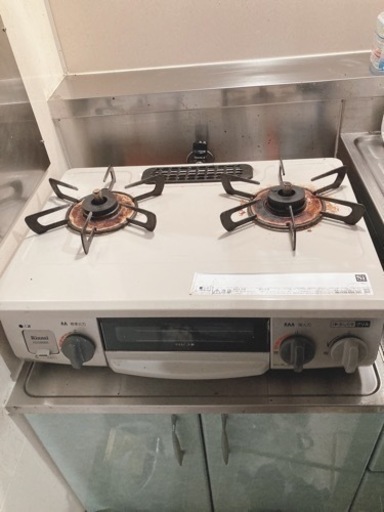 リンナイ ホワイト 生活雑貨 調理器具 ガステーブル プロパン ガスコンロ