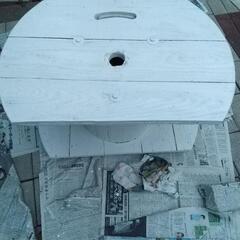 ガーデニング 電線ドラム 植木鉢おき②