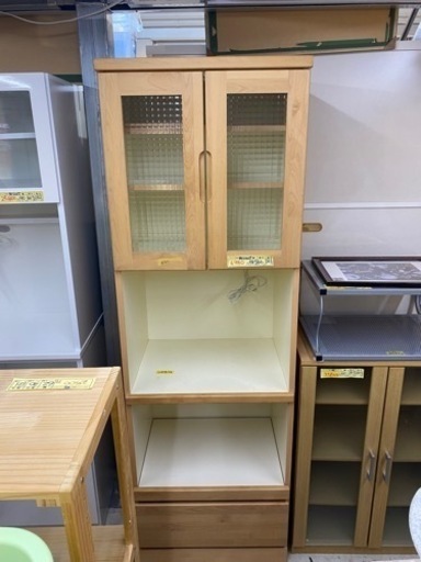 値下げしました！配達可【食器棚】クリーニング済み【管理番号10607】