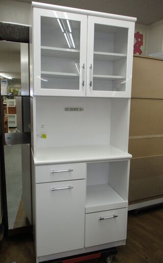 R086 クラフトコガ キッチンボード、食器棚、幅80cm Used・美品