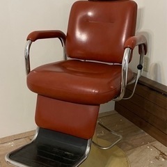昭和レトロな床屋のイス　当時モノ　アンティーク　ビンテージ　シンメイワ 昭和レトロな床屋のイス 当時モノ アンティーク ビンテージ シンメイワ