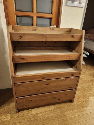 木製たんす　収納たくさん