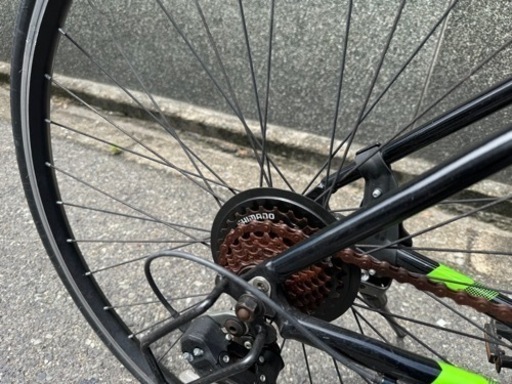 92）全車両格安販売‼️ 700c クロスバイクアコルデアルミフレーム (74  