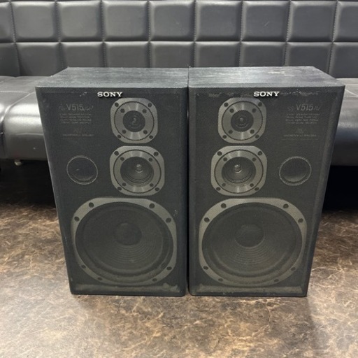 SONY ソニー スピーカー ペア SS-V515AV 最大60W 6Ω ブックシェルフスピーカー 3WAY サブウーファー DJ機材 音響機器 国産スピーカー